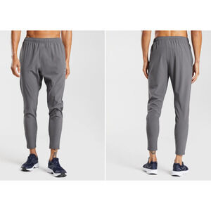 Gymshark Slim Fit Woven Arrival Jogger Pant Mens Small New Silhouette Grey A2A1N